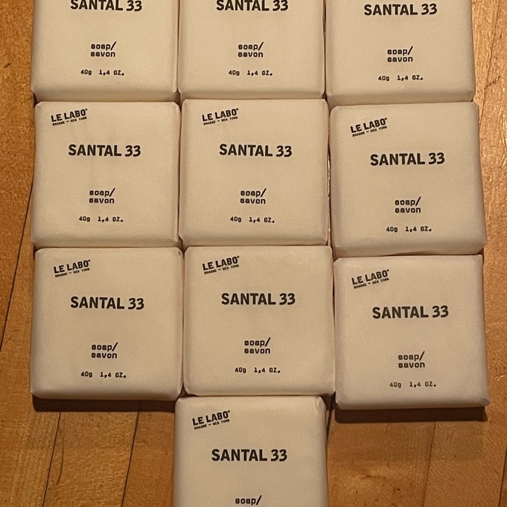 Ten 1.4fl.oz bar soap- le Labo- santal 33